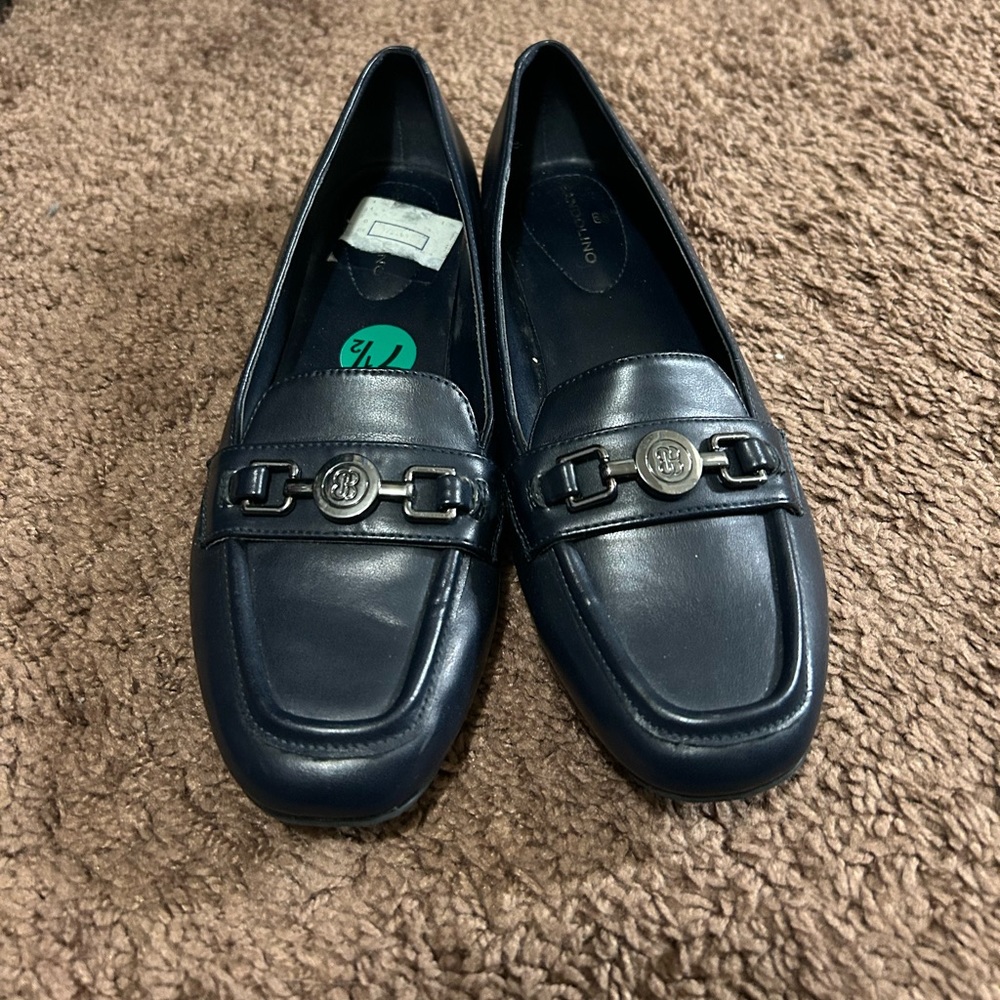 Navy Blue Dressy Flats